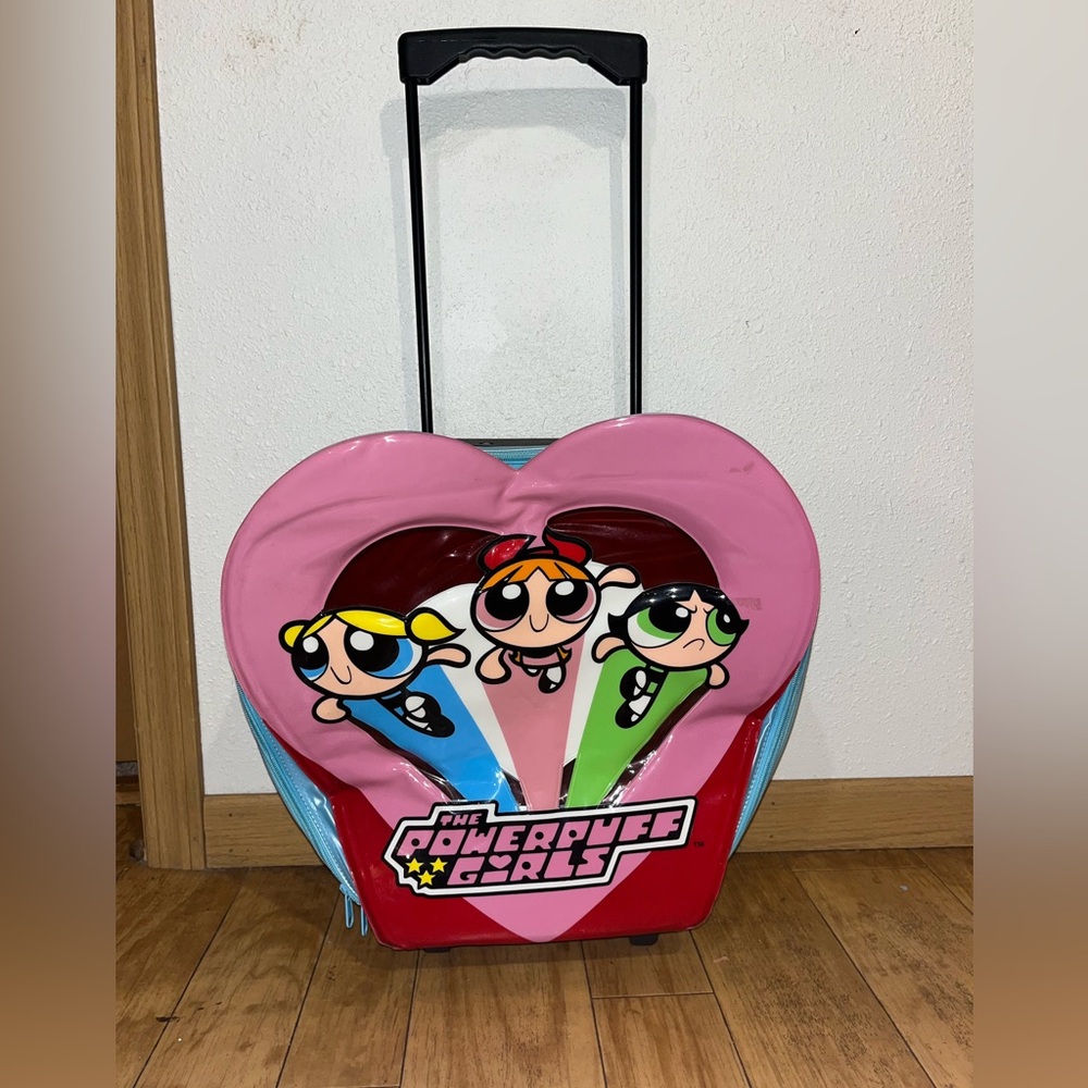 Rare Vintage Y2K PowerPuff Girls Rolling Bag